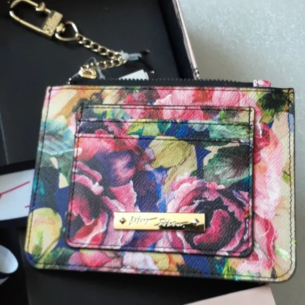 Betsey Johnson Card Case And Key Ring Set Nwot